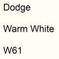 Preview: Dodge, Warm White, W61.